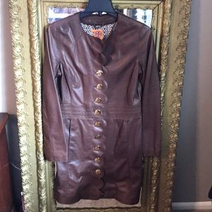 Tory Burch leather coat